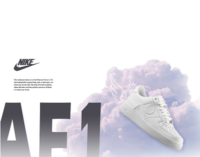 Nike Air Force 1, Advertising Design graphic design