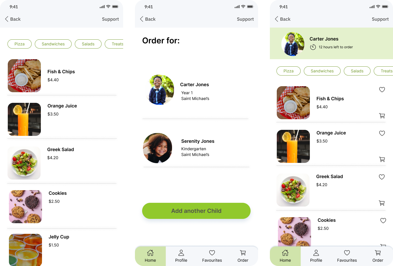 School Canteen Ordering App UI Design by Dianna Coorey on Dribbble