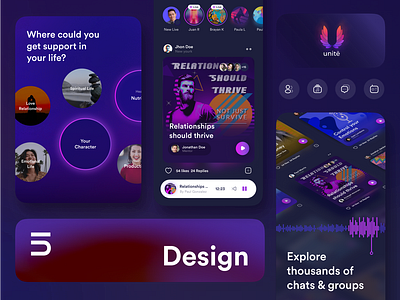 Unite UI Design app app design design mobile ui ui design ux ux design visual design