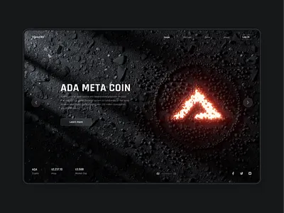 ADA Meta Coin 3d color design ui ux vector web