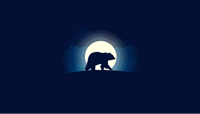 Bear Nights bears design digital digital painting draw illustration nature vectors
