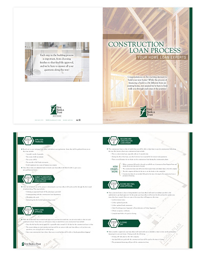 Construction Loan Process Handout design layout print print design