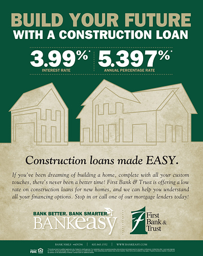 Construction Loan Poster design layout poster design print print design