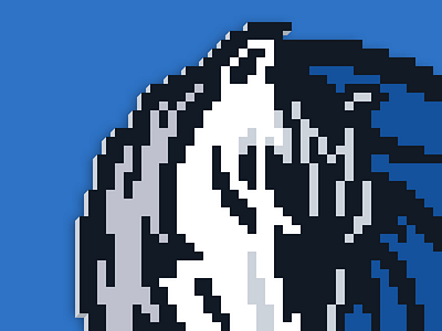 Mavericks 16x16 64x64 basketball dallas logo mavericks nba pixel southwest west