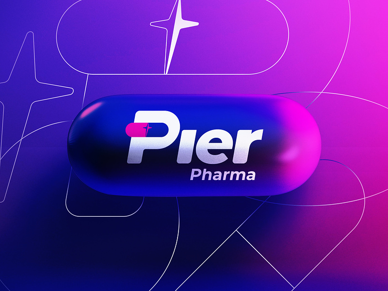 Pier Pharma Branding 2023 blue branding capsule design ldk ledangkhoa logo mar2023 medical distribution medicine pharmacy pier pink saigon tablet vietnam