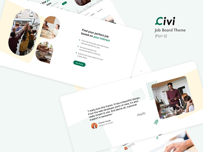 Civi - Job Broad Theme - Part 6 design template theme ui uidesign webdesign