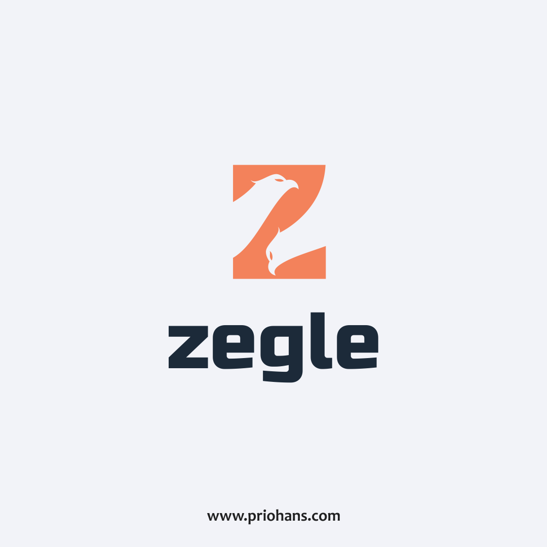 Eagle and Letter Z Logo Combinations brand branding color design dual meaning logo eagle logo illustration letter z logo logo negative space logo prio hans typography ui ux vector z logo