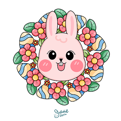 Bunny Easter bunny digital art easter egg