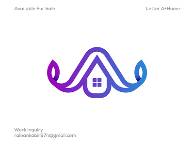 A+Home Logo | Modern Logo a letter a logo brand design branding creative logo data design gradient logo home home icon home logo home service house letter logo logo logo design logo designer modern logo symbol visual identity design