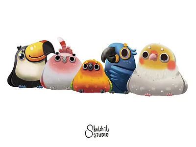 Birds bird birds cartoon cute
