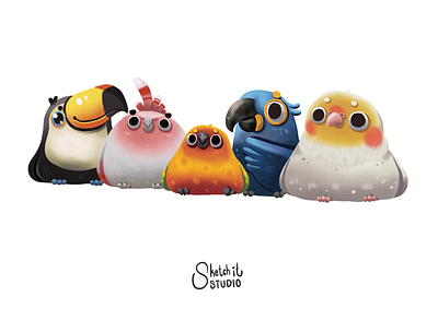 Birds bird birds cartoon cute