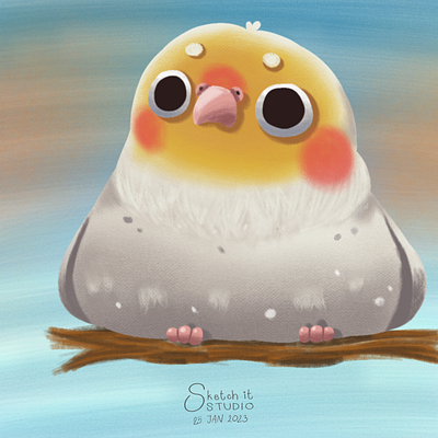 Chubbie bird bird cartoon chubby cute