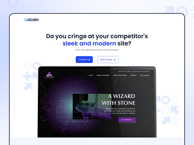 Upscalix Ads Landing Page Design ads branding design digital agency digital service landing page ui uiux upscalix ux website
