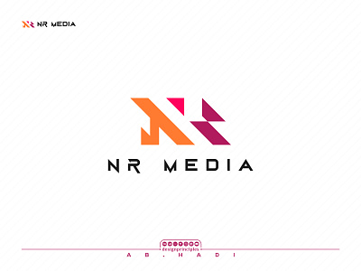 'N' and 'R' Letter Minimalist Media Logo brand branding graphic design logo media minimalist n n r letter personal branding r vector