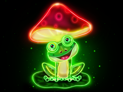 Frog-Crokkru animation character design graphic design slot game