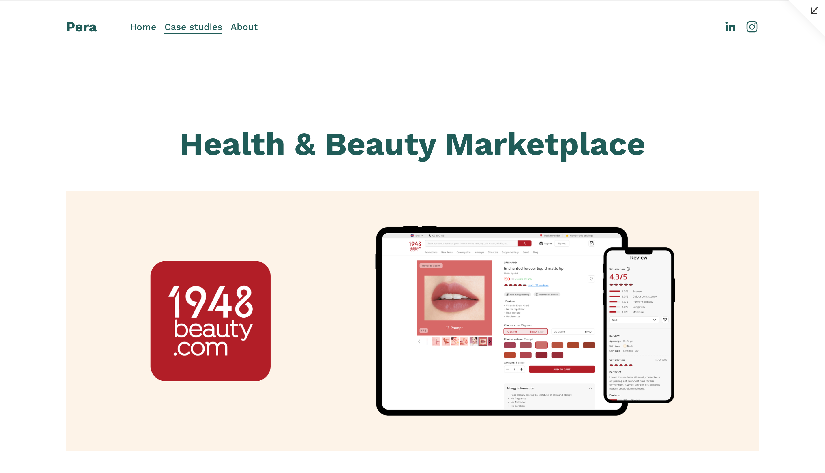 Health & Beauty Marketplace data driven design journey map marketplace personas prototype research shadowing ui usability testing user interview ux wireframe
