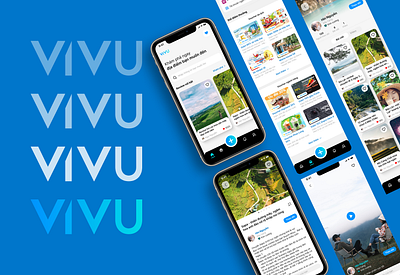 ViVu - Travel Review Mobile App app design mobile app review travel travel app uiux