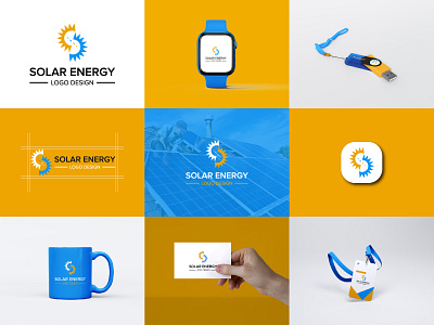 Solaria Logo | Solar logo design branding design developmet gradeint graphic design iconic identity illustration logo logo design modern monogrma s amrk solaira logo design solar logo solar logo design sun logo sustanibale ui yellow