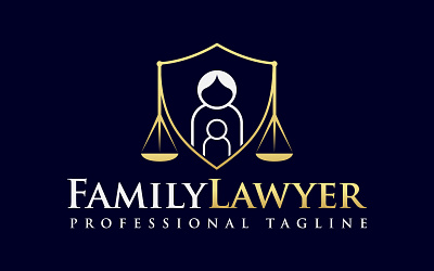 Mother Child Family Lawyer Logo Design family lawyer justice law law firm lawyer