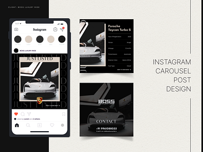 Instagram Post Design - Automobile branding design dribbble graphic design logo