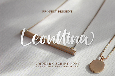 Leonttina - Modern Script Font retro