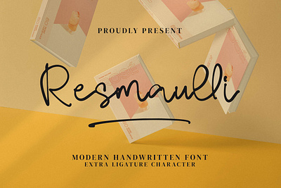 Resmaulli - Modern Handwritten Font abc