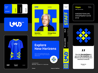 LOUD.Fest: Visual Identity agency bracelet brand branding community design event festival graphic design illustration influencer logo mockup music pattern shirt slabpixel ticket vector visual identity