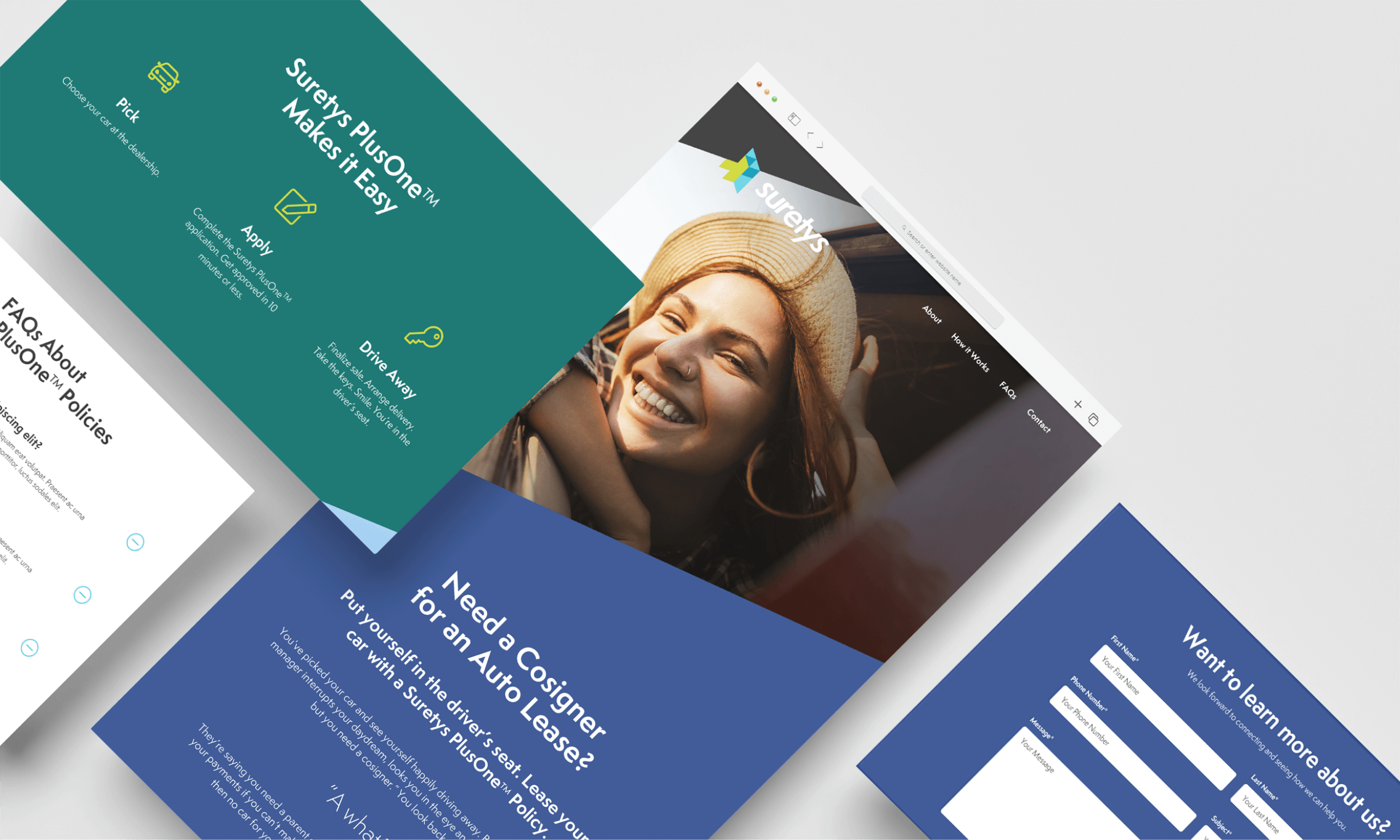 Suretys - Website Design branding design hubspot icons ui uiux website design