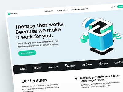 Mental Health Website care clinic diagnosing diagnostic doctor health health care healthcare home page hospital lab landing page medical medical care medicine therapist therapy ui ux web design