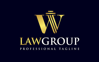 Letter W Lawyer Law Firm Logo justice law firm law group law office lawyer letter w logo w letter