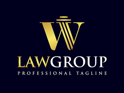 Letter W Lawyer Law Firm Logo justice law firm law group law office lawyer letter w logo w letter