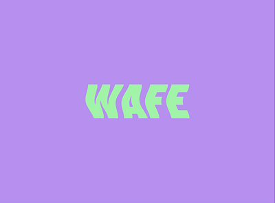 WAFE animation branding identity logo motion graphics typography ui