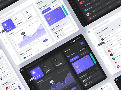 Finance Dashboard UI bank branding card color dashboard design finance graphic design illustration landingpage logo money trendy ui uiux ux vector