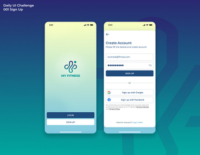 Sign Up page app dailyui graphic design mobile sign up ui uichallenge uidesign ux web