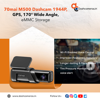 70mai M500 Dashcam 1944P 70mai best dash cam for car dash cam dashcameras.in thinkware