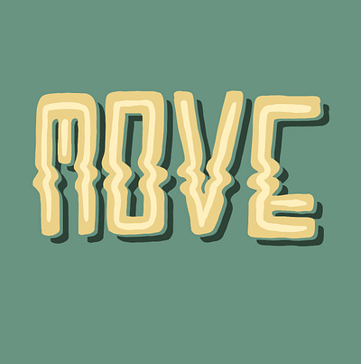 Move branding design graphic design illustration lettering logo move typography