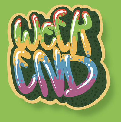 Weekend branding design graphic design illustration lettering logo procreate typography weekend