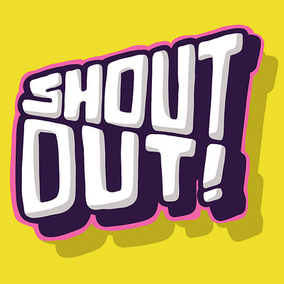 Shoutout! branding design graphic design illustration lettering logo procreate shoutout typography