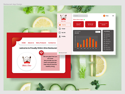 Restaurant Desktop Version appdesign branding desk ui uiux user