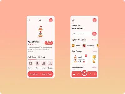 FruitFlyer app branding design typography ui vector