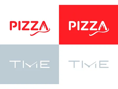 PIZZA TIME brand branding character cleverlogo emblem hidden icon identity illustration logo logotype minimal minimallogo negativespace pizza time typography