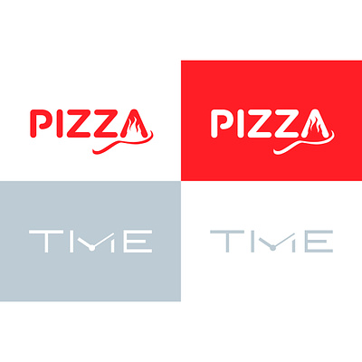 PIZZA TIME brand branding character cleverlogo emblem hidden icon identity illustration logo logotype minimal minimallogo negativespace pizza time typography