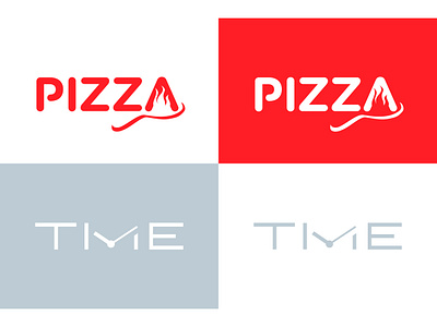 PIZZA TIME brand branding character cleverlogo emblem hidden icon identity illustration logo logotype minimal minimallogo negativespace pizza time typography