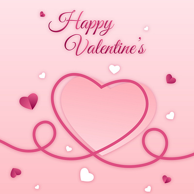 Happy Valentine Background abstract art background banner blue card design illustration logo ui