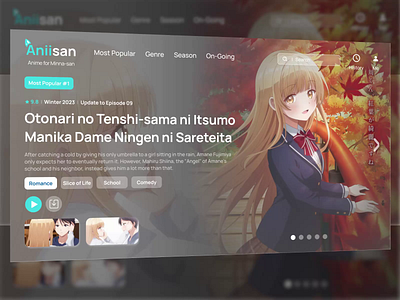 Anime Website designs, themes, templates and downloadable graphic elements  on Dribbble