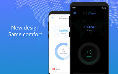 OKO VPN design mobile mobile app ui