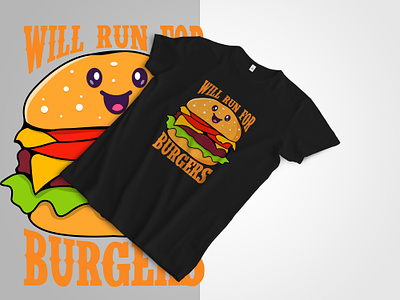 Burger Illustration T-shirt Design apparel artwork burger burger art burger illustration clothing custom t shirt design fashion fast food foods graphic illustration print t shirt tee template trendy typography vector