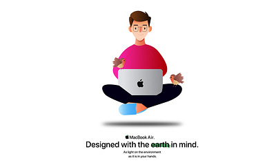 MacBook AD. design graphic design illustration logo typography