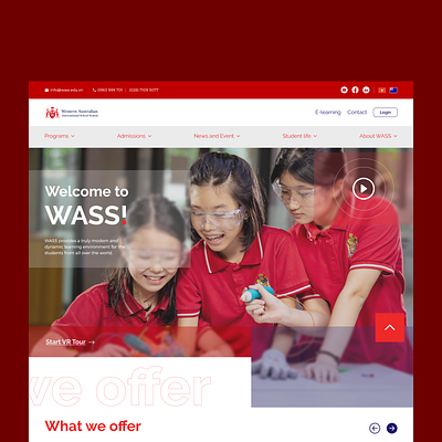 School website design school ui ui ux webdesign website