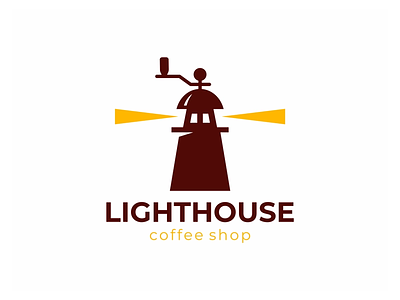 Lightouse /coffee shop/ coffe lightouse logo shop